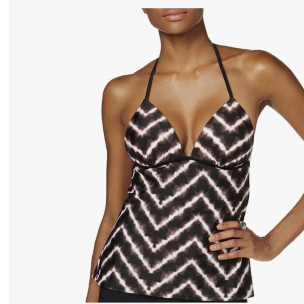 Hula Honey push up pad apron back tankini top XS Med